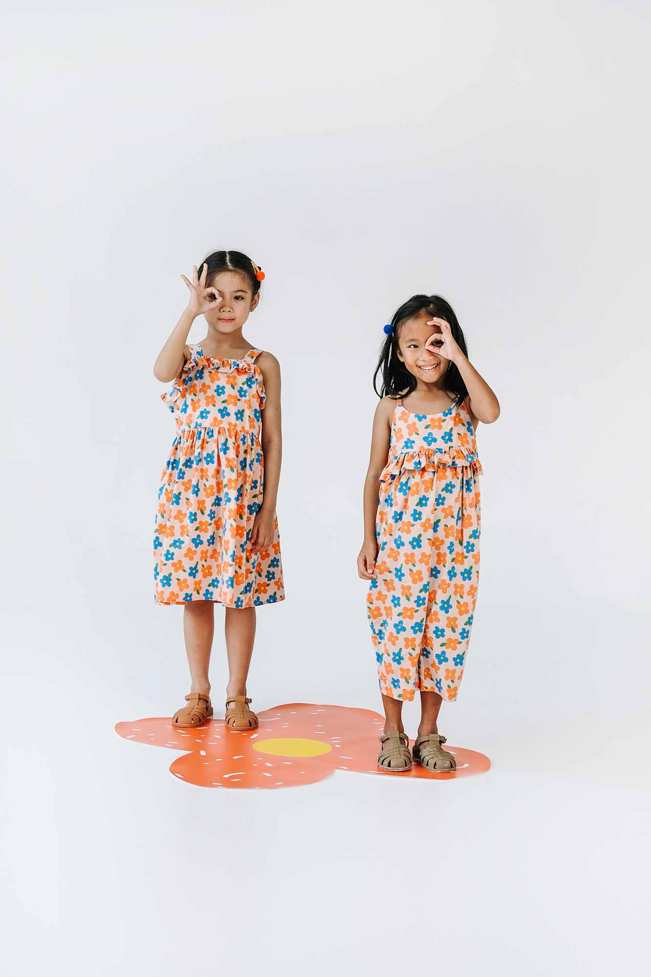 Orange Flowers Maya Jumpsuit