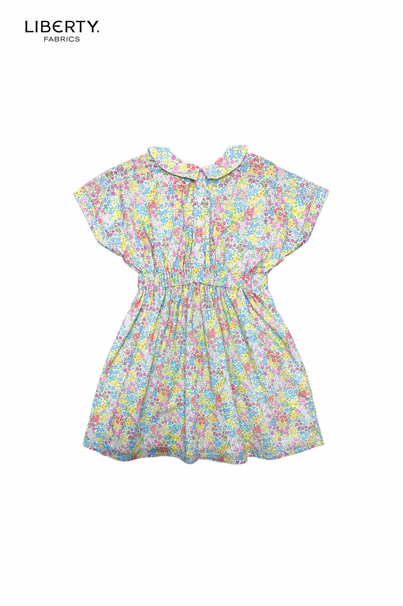 Pastel Posies Liberty Peter Pan Dress