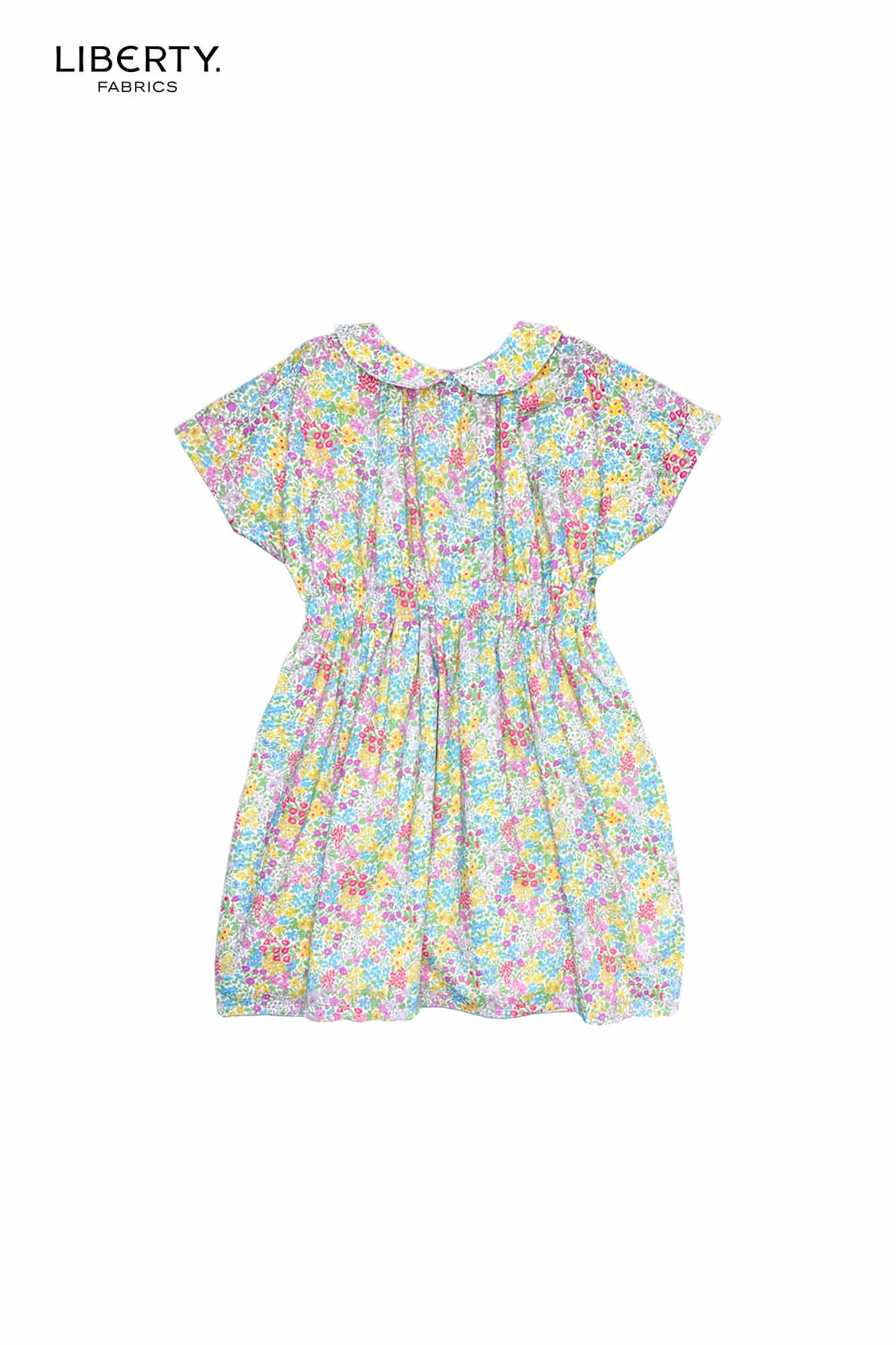 Pastel Posies Liberty Peter Pan Dress