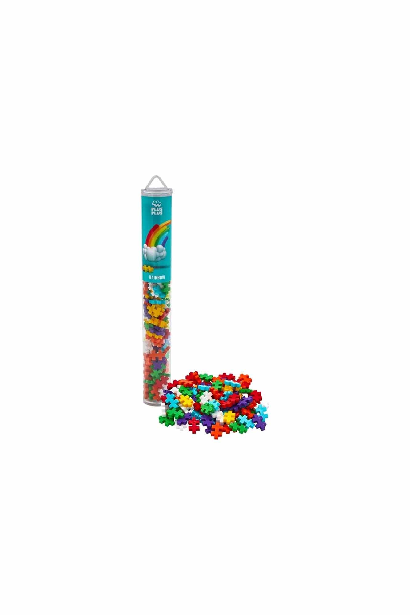 PLUS-PLUS Rainbow Mix - 100 pieces Tube