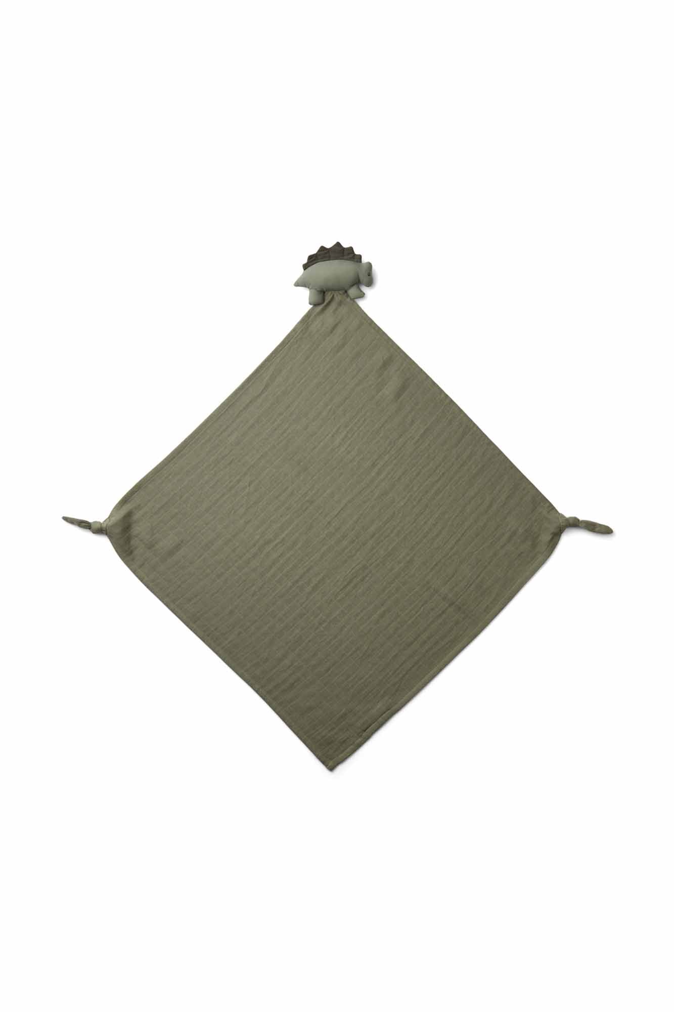 Personalisable Liewood Dino Faune Green Robbie Multi Muslin Cloth