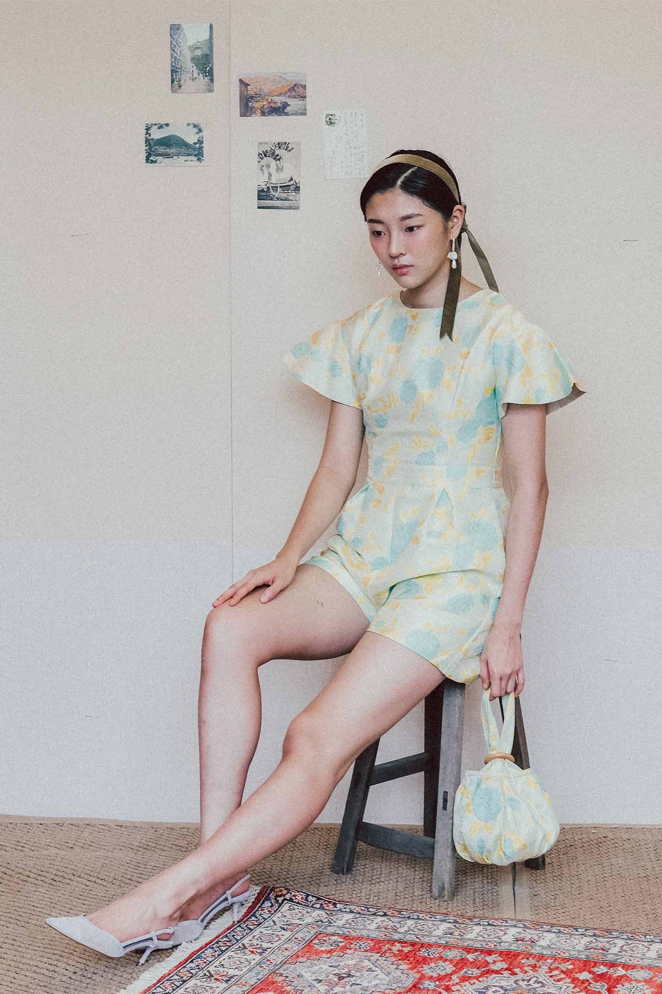 Sunrise Fluor Jacquard Playsuit