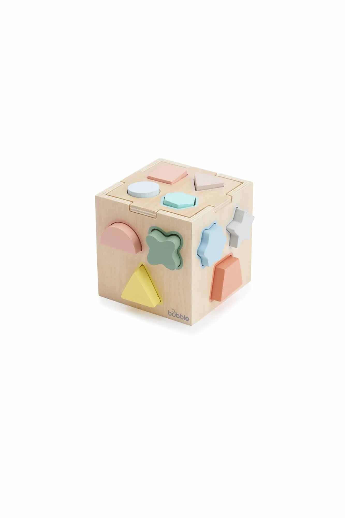 Bubble Wooden Shape Sorting Cube