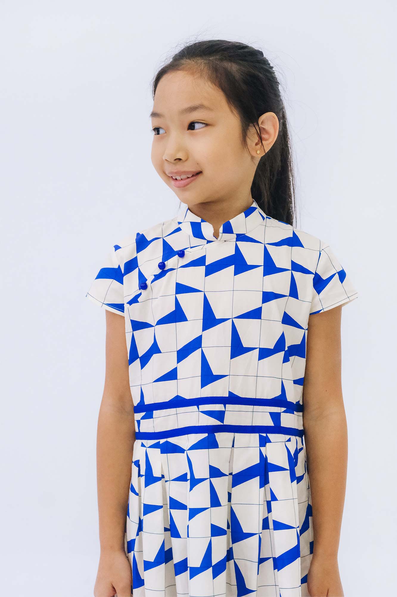 Modern Abstract Bell Skirt Cheongsam