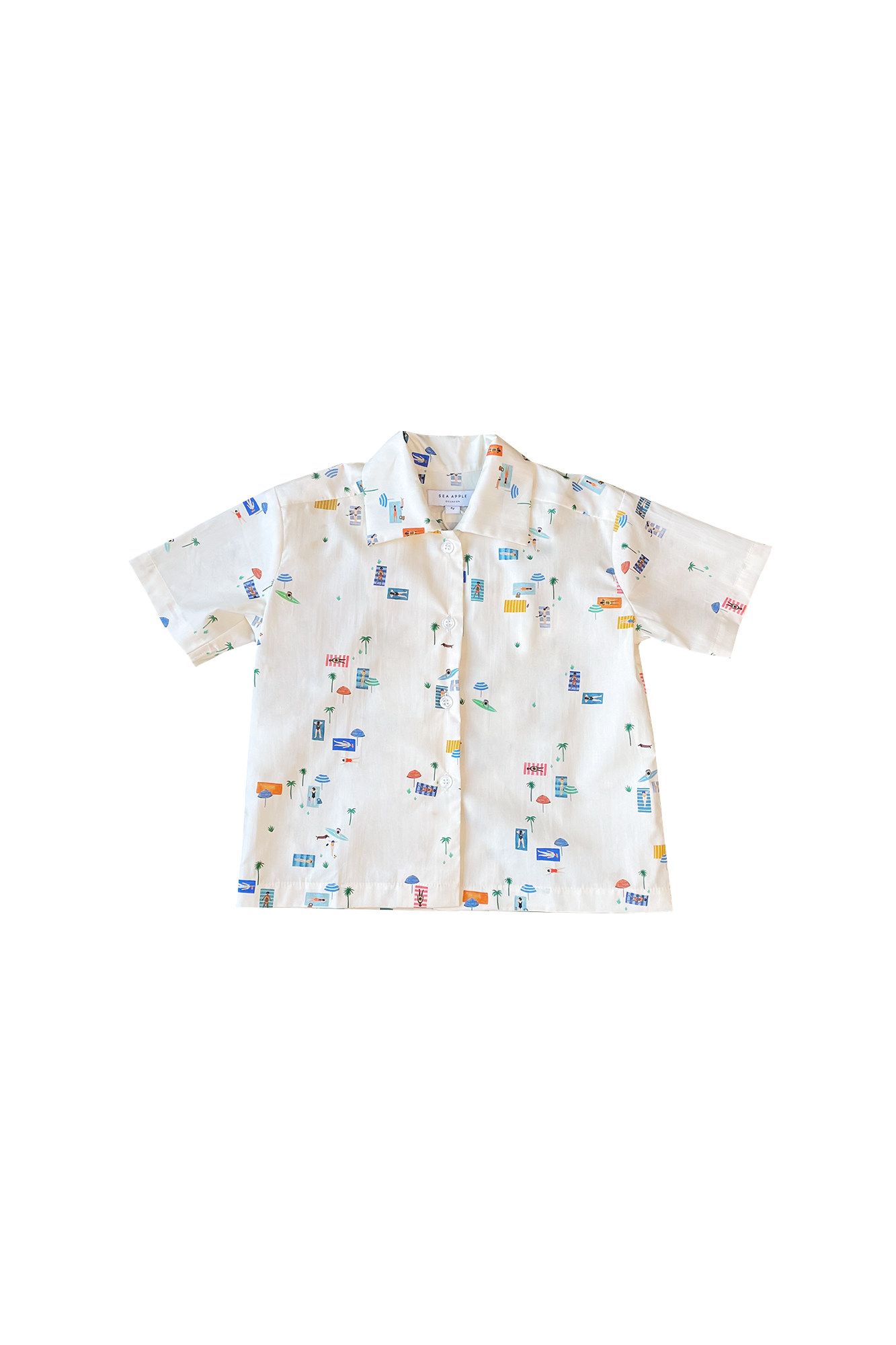 Beach Daze Safari Shirt - Sea Apple