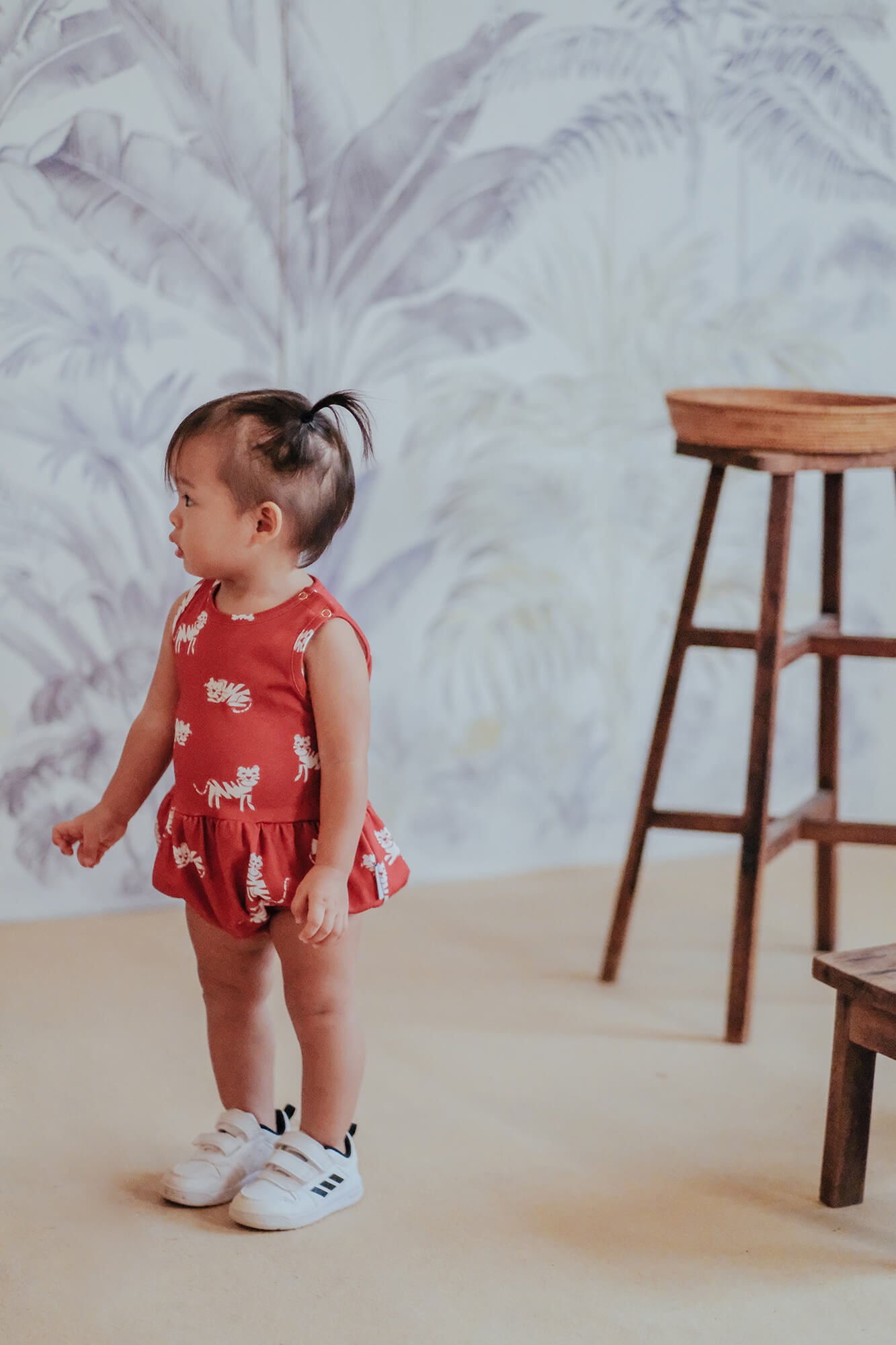Burgundy Tiger Bloomers Playsuit - Sea Apple