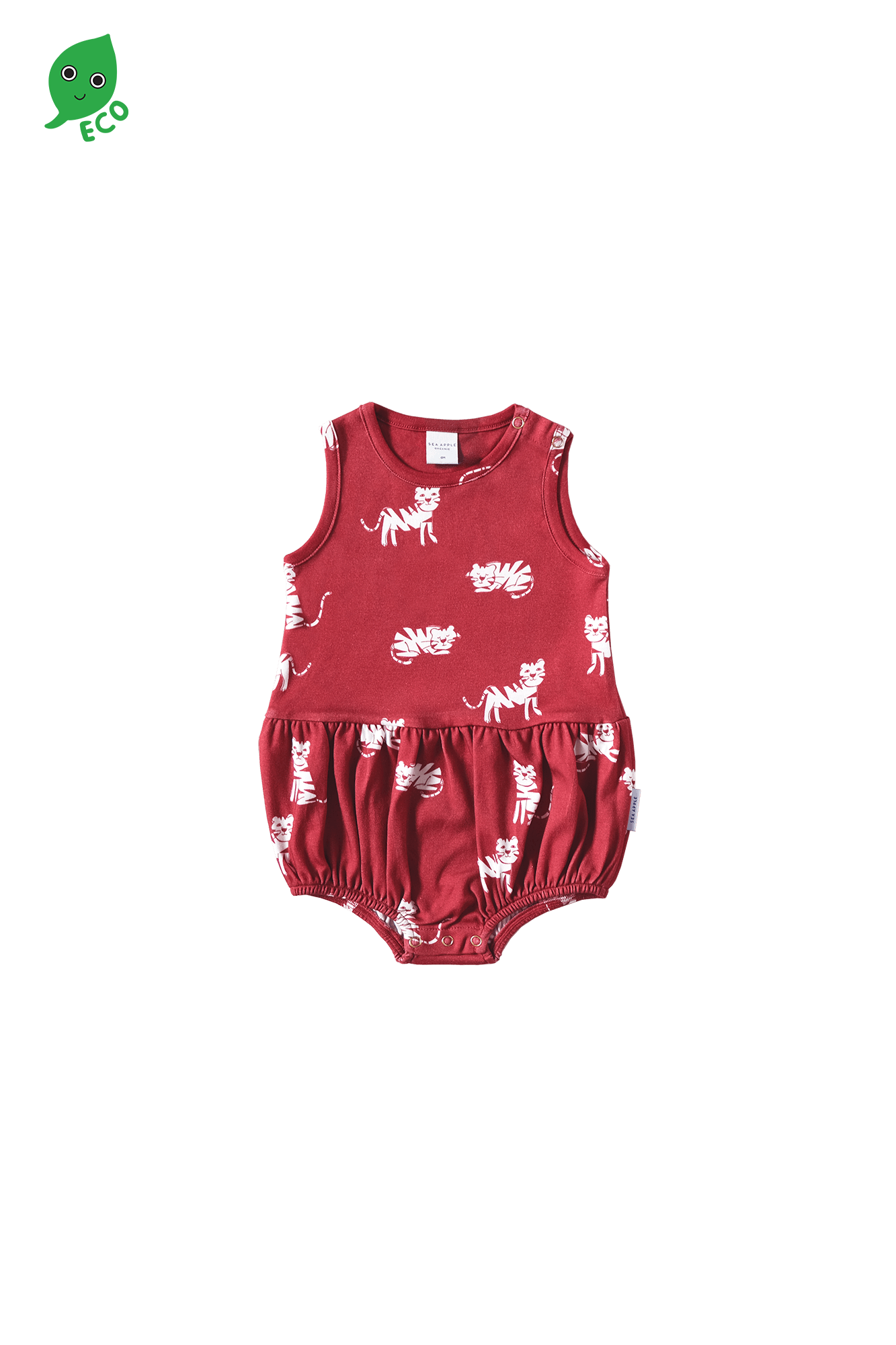 Burgundy Tiger Bloomers Playsuit - Sea Apple