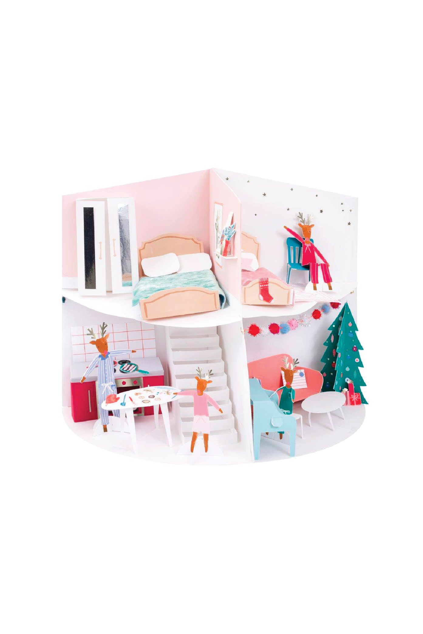 Festive House Paper Craft Advent Calendar - Sea Apple