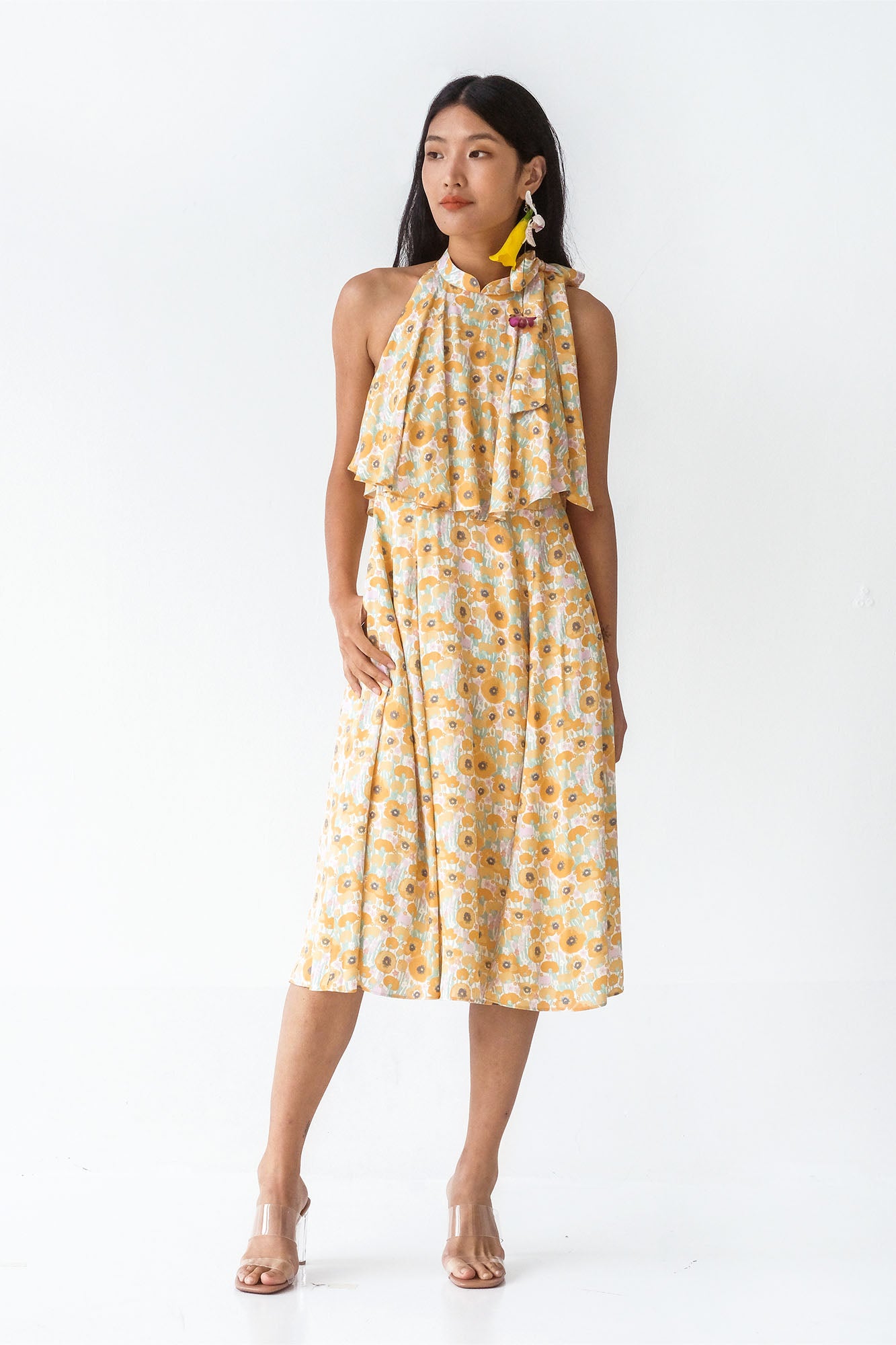 Golden Poppy Swing Cheongsam