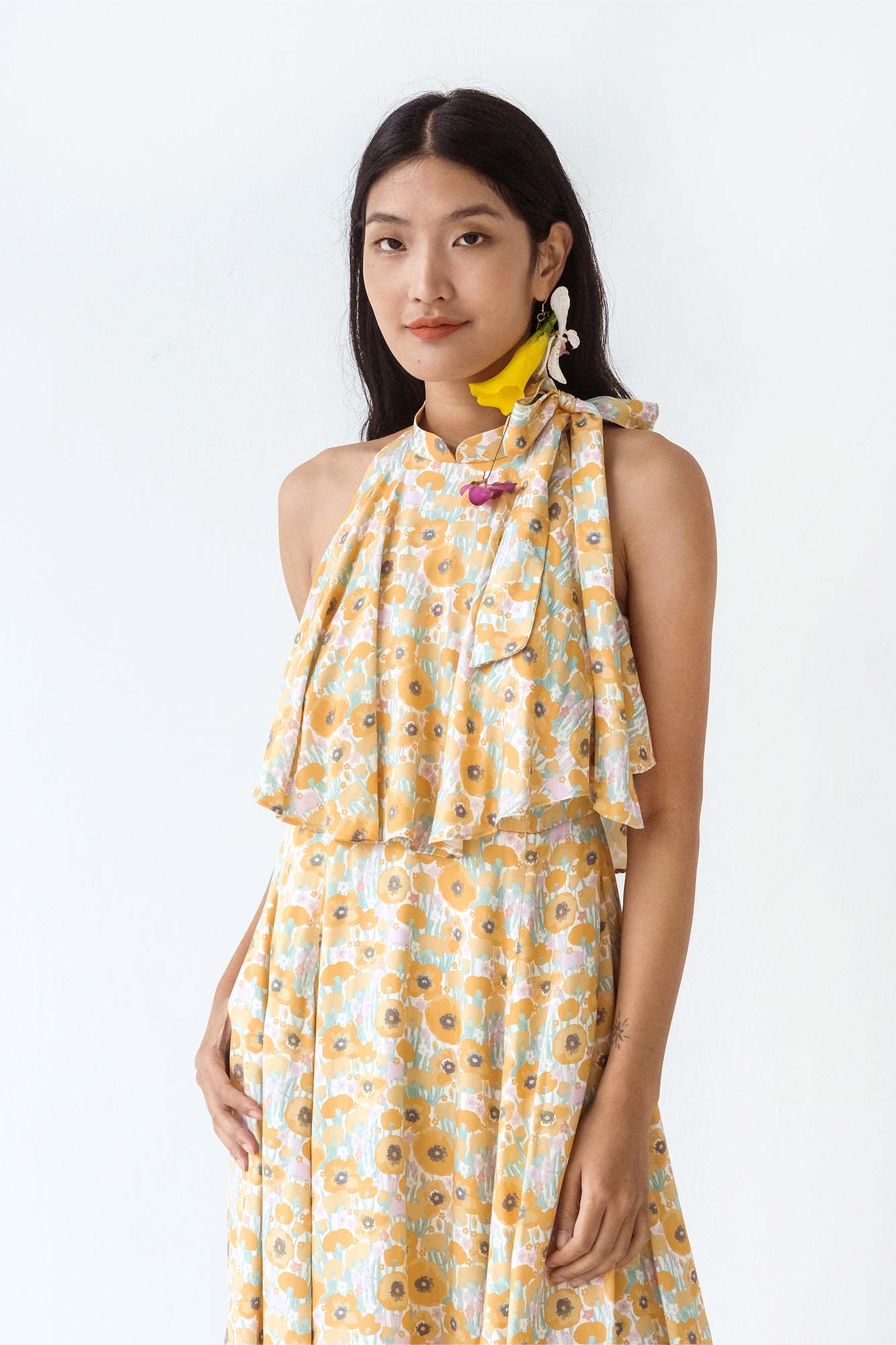 Golden Poppy Swing Cheongsam
