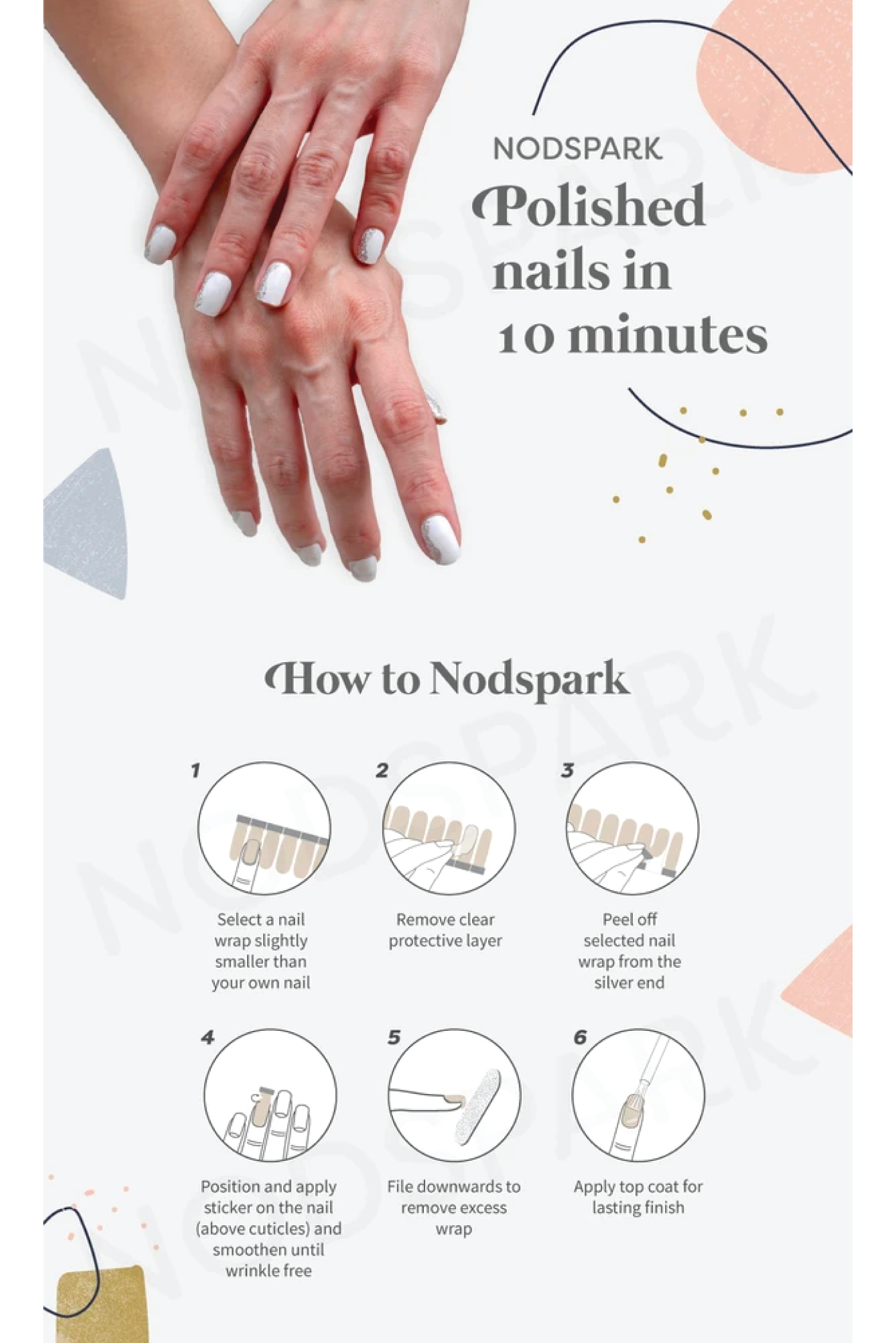 Nodspark x Sea Apple Nail Wraps Adults - Sea Apple