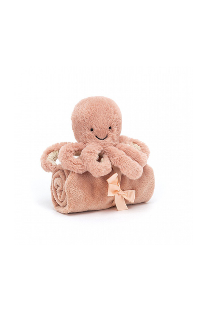 Personalisable Jellycat Odell Octopus Soother - Sea Apple