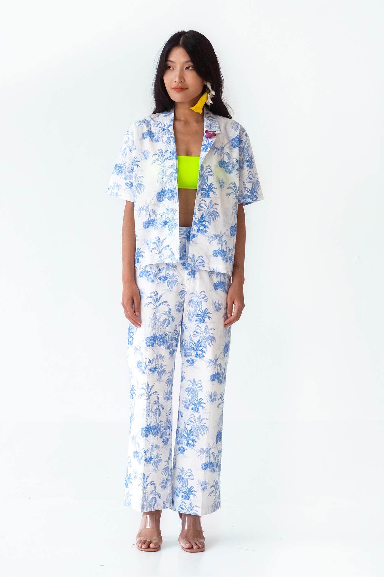 Painted Landscape Relaxed Top & Flared Pants