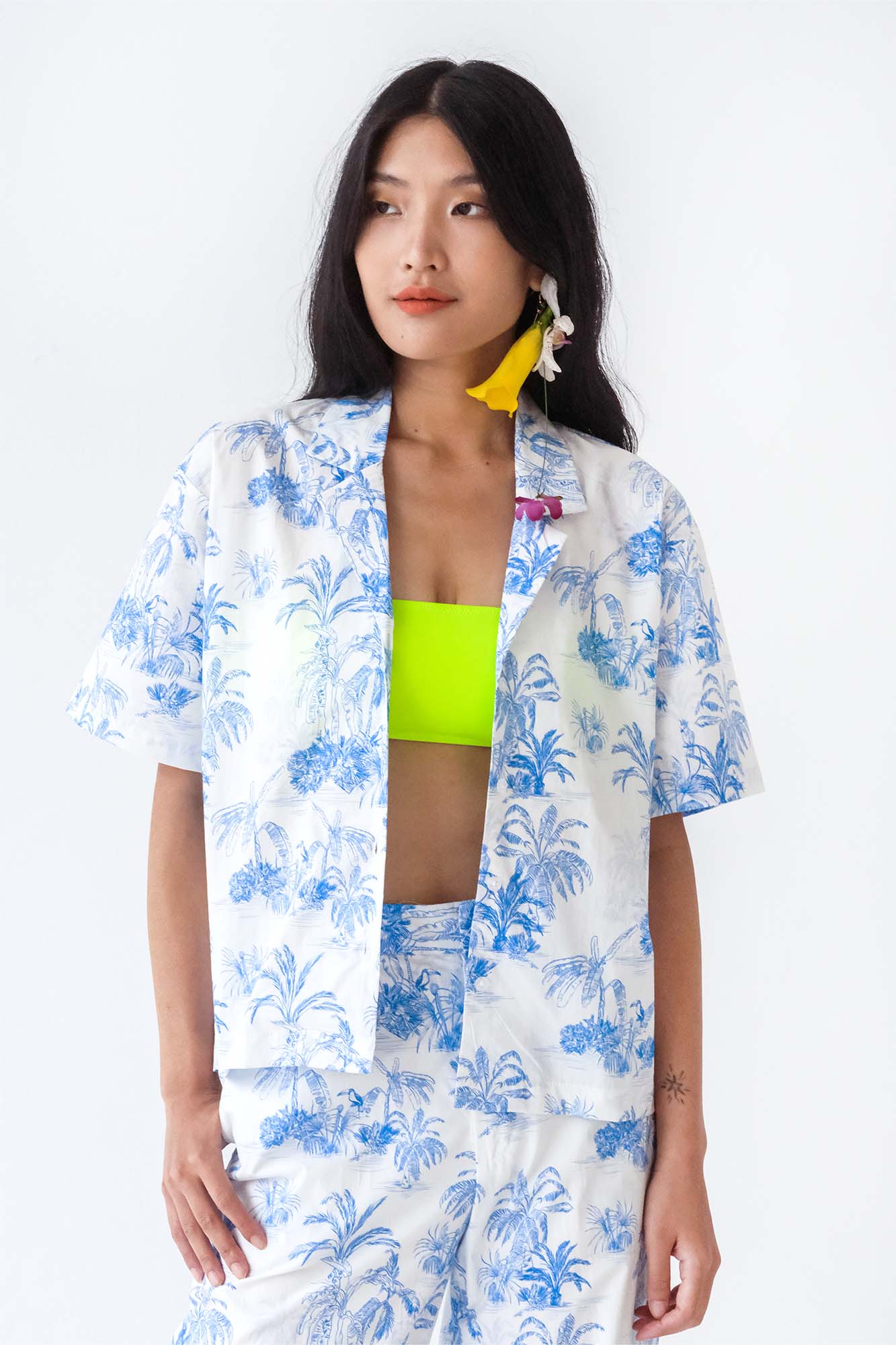 Painted Landscape Relaxed Top & Flared Pants