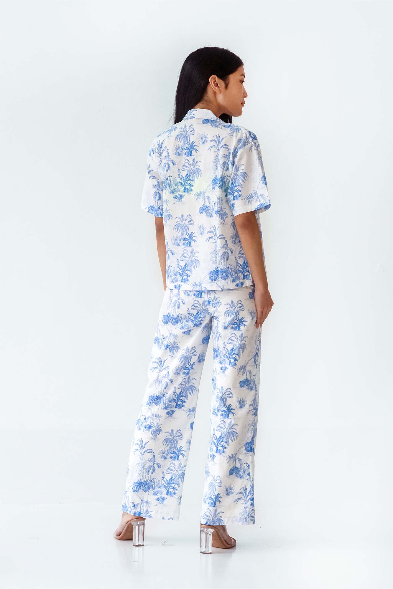 Painted Landscape Relaxed Top & Flared Pants