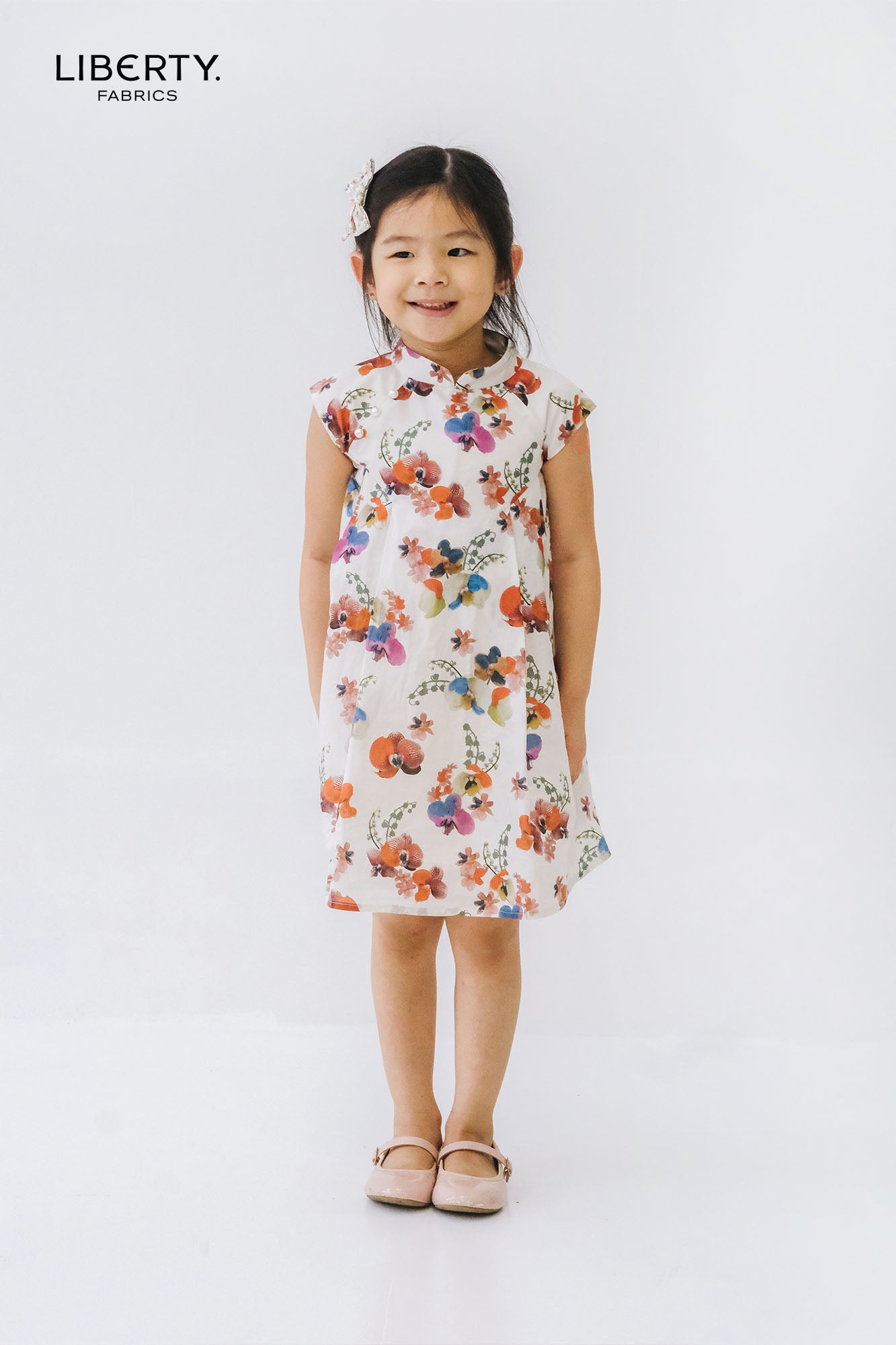 Painted Orchid Liberty Cate Cheongsam