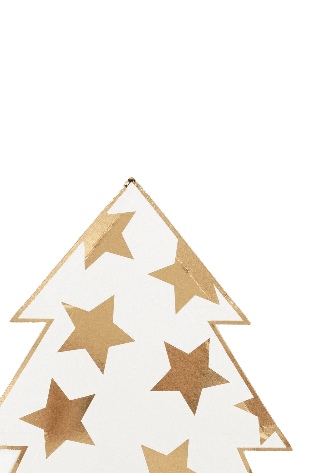 Patterned Christmas Tree Plates - Sea Apple