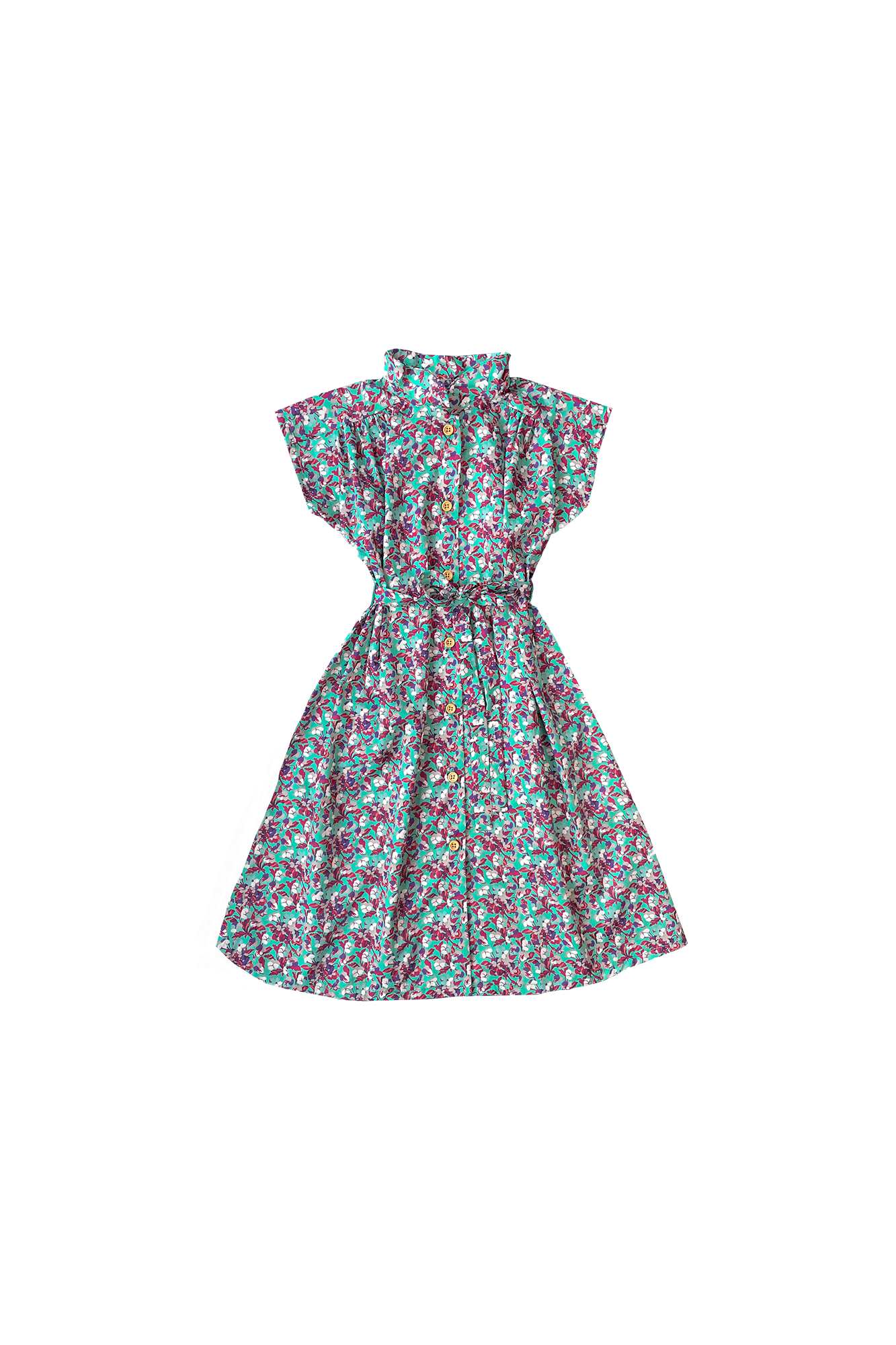 Posy Greenery Liberty Peter Pan Dress