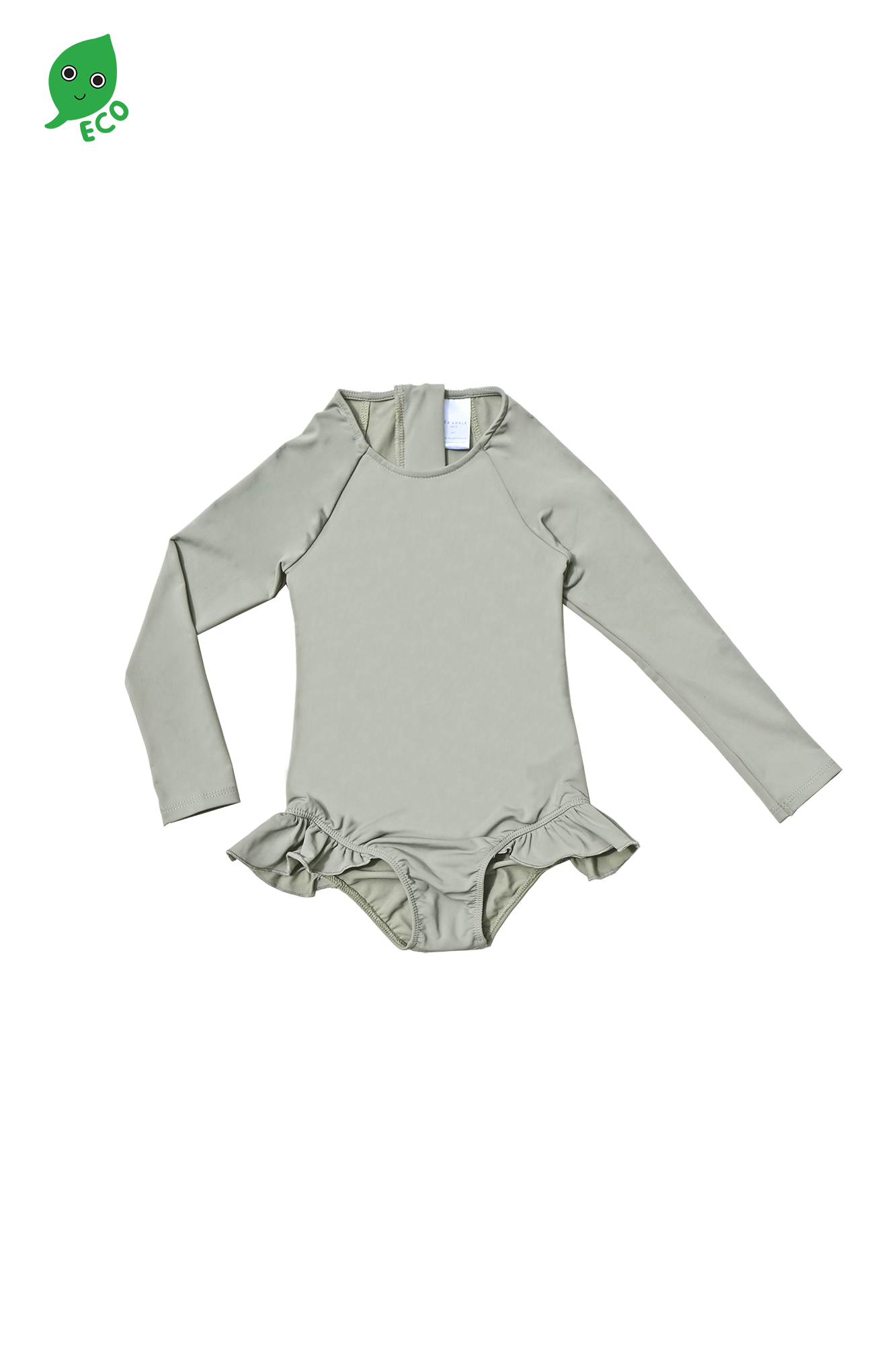 PISTACHIO RUFFLED RASHGUARD UPF 50+ - Sea Apple
