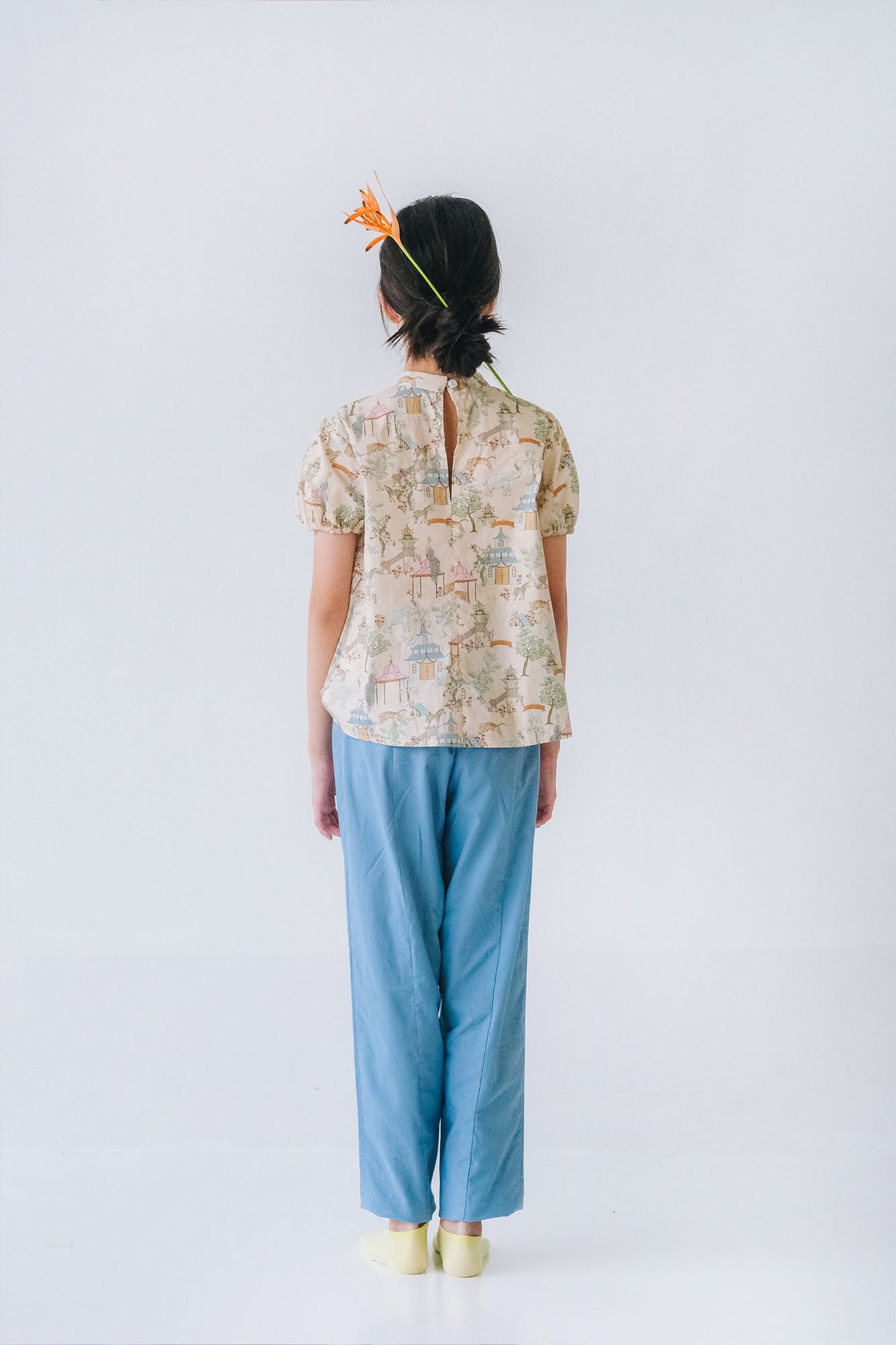 Chinese Garden Tweens Flared Top & Pants