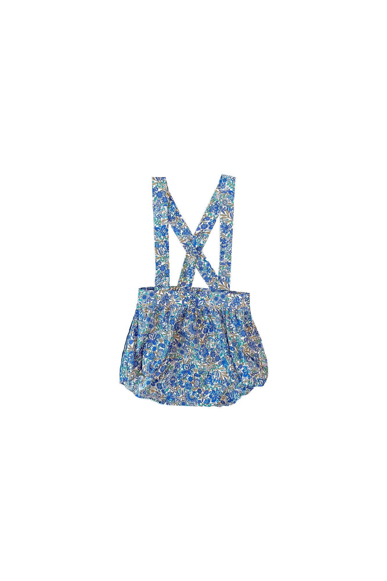 Tangled Vines Baby Overalls - Sea Apple