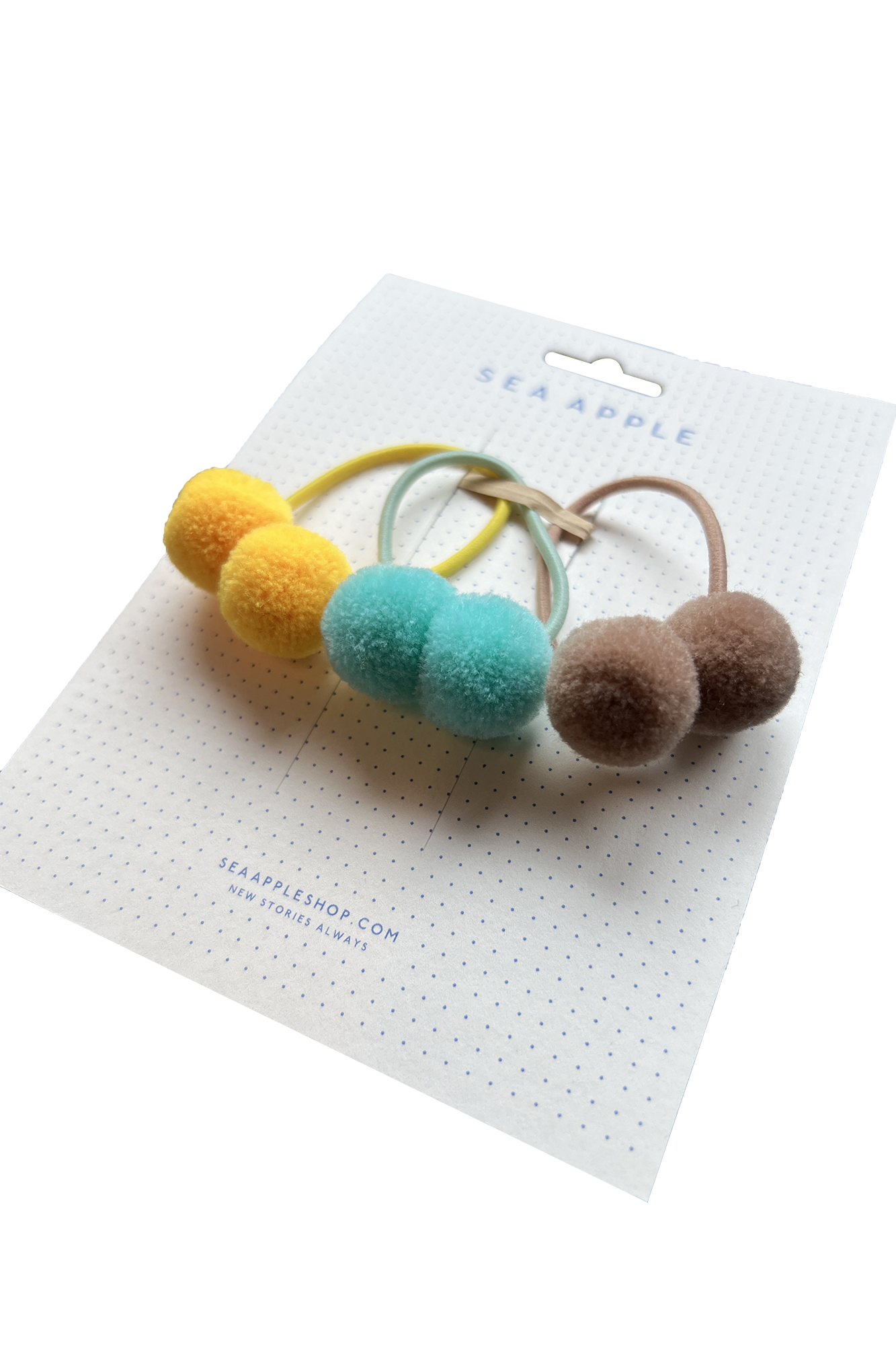 Yuzu Pompom Hair Ties