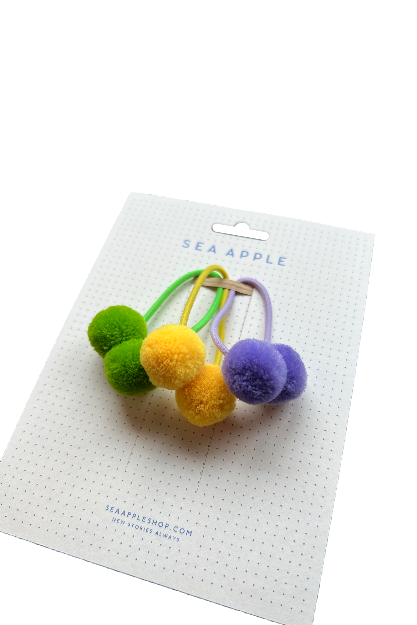 Bubblegum Pompom Hair Ties