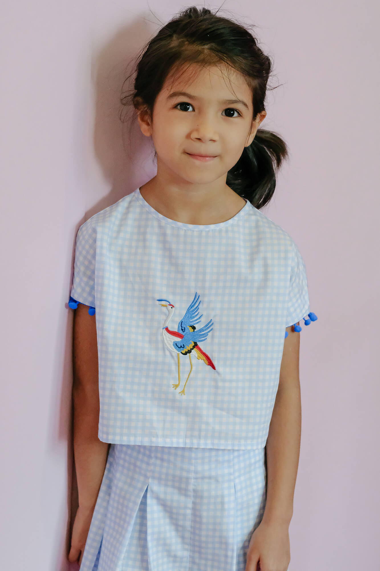 Blue Check Aubrey Two Piece - Sea Apple