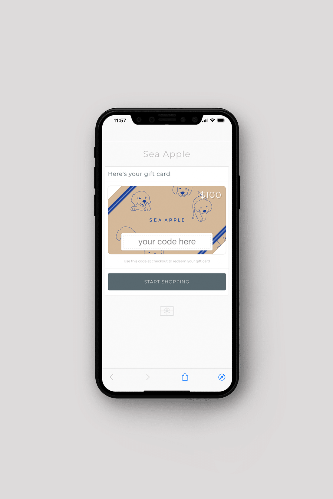 Sea Apple Gift Card Sea Apple Gift Card