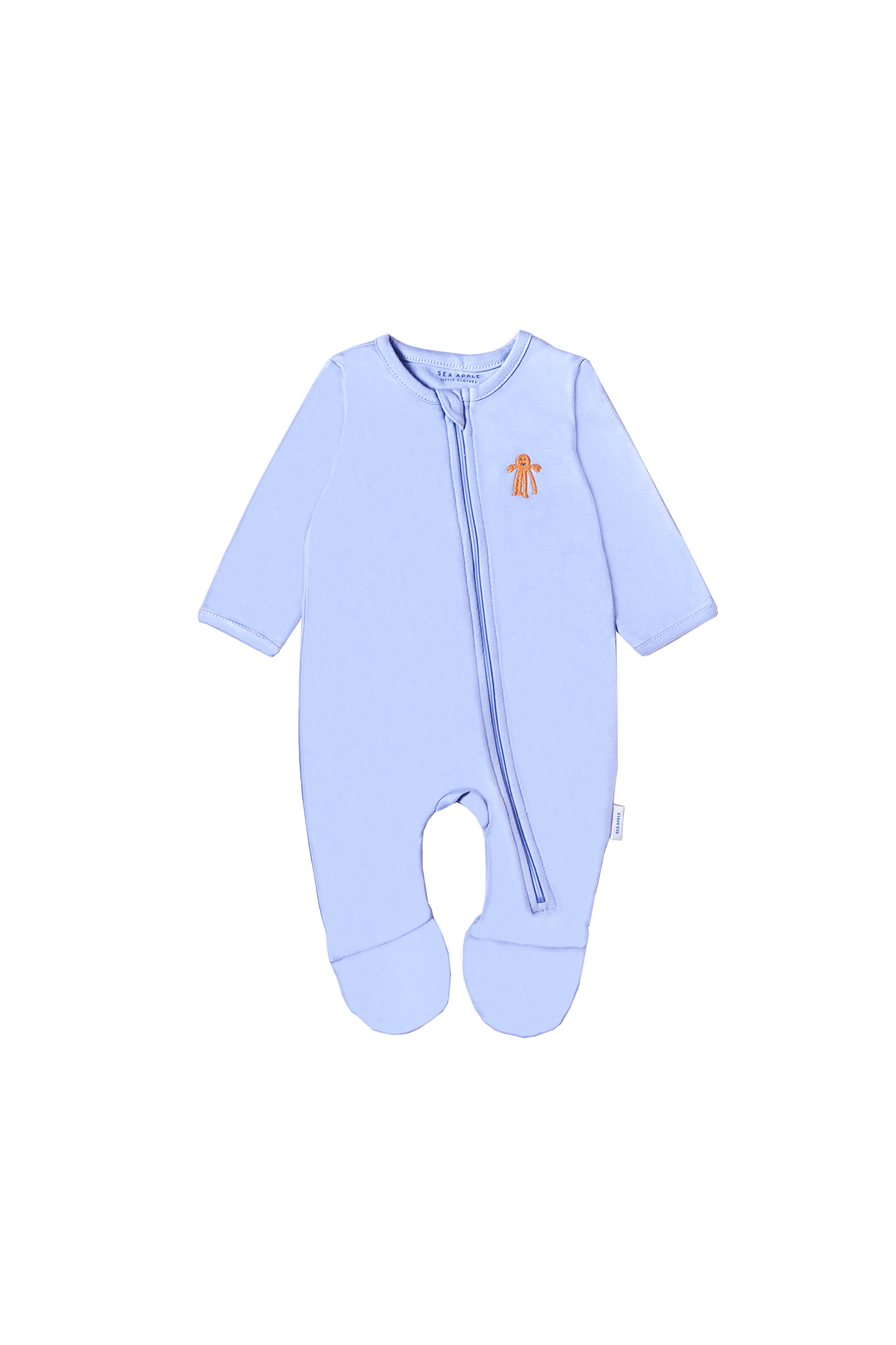 Sea Apple One Pieces Dancing Octopus Periwinkle Pyjamas Footed Onesie