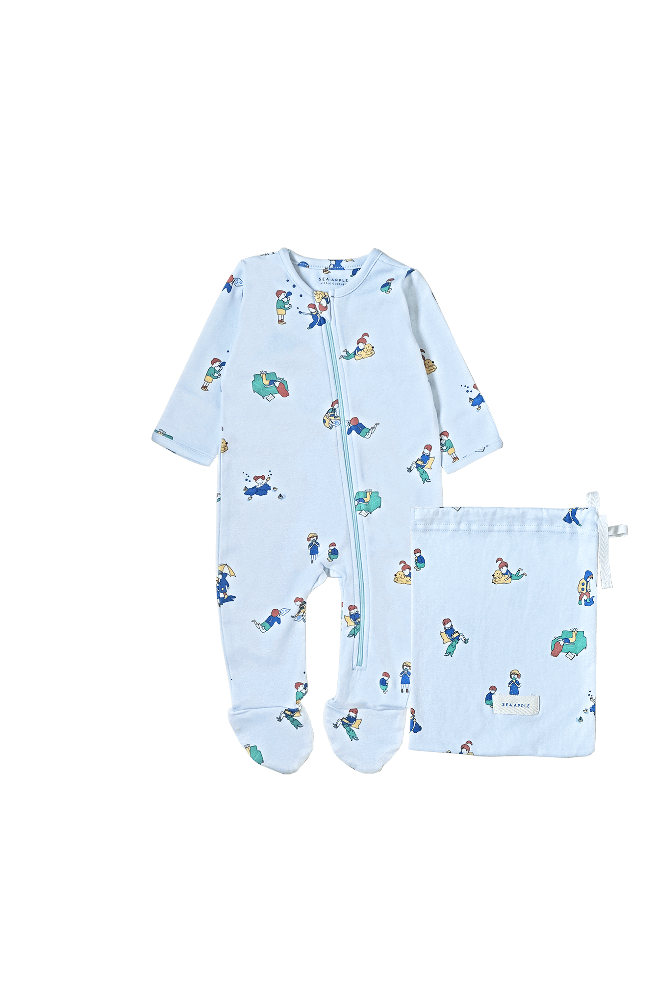 Sea Apple One Pieces Simple Joys Cloud Baby Sleepsuit