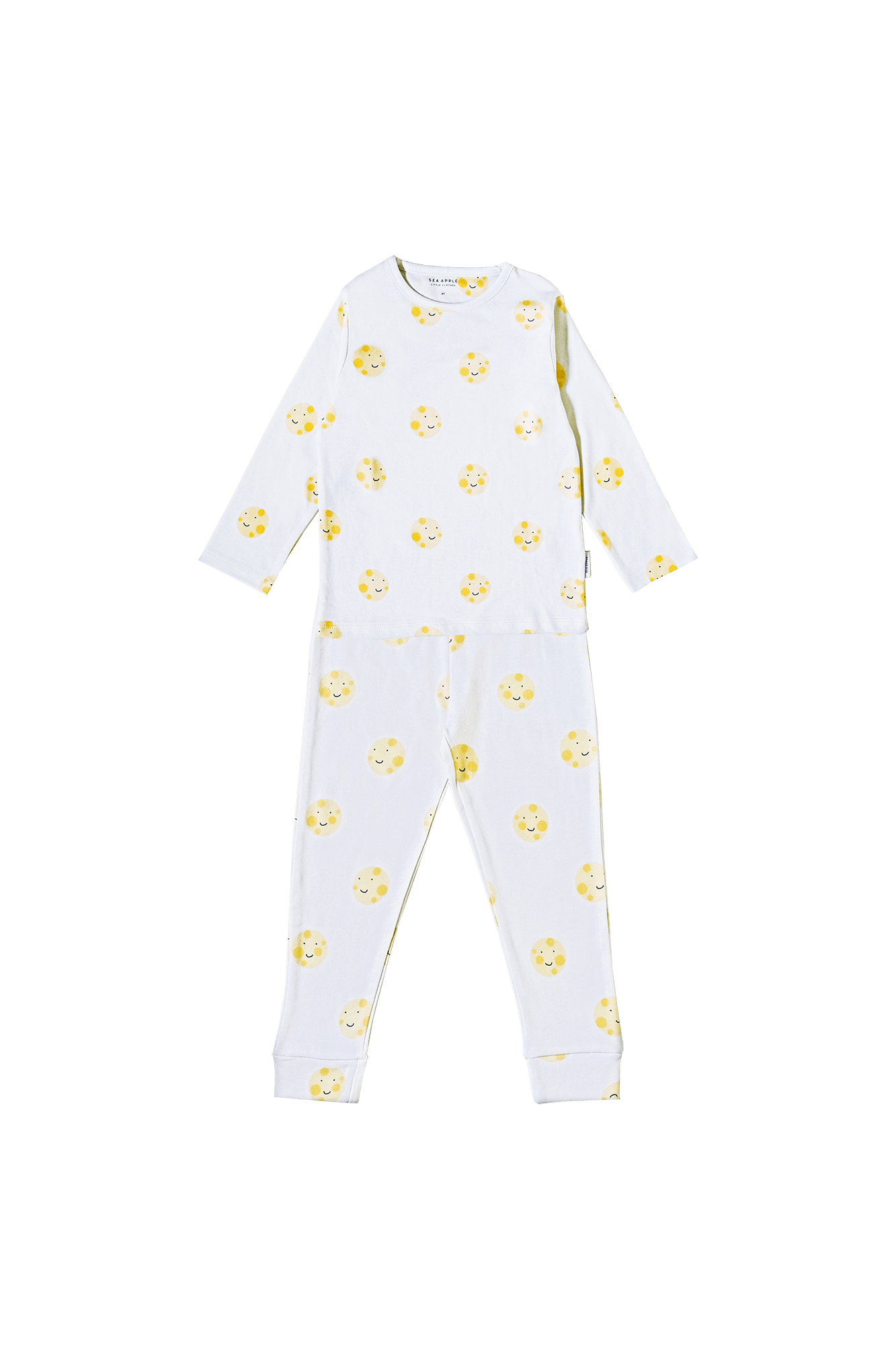 Sea Apple Set Happy Moon Cream Pyjamas Top & Pants Set