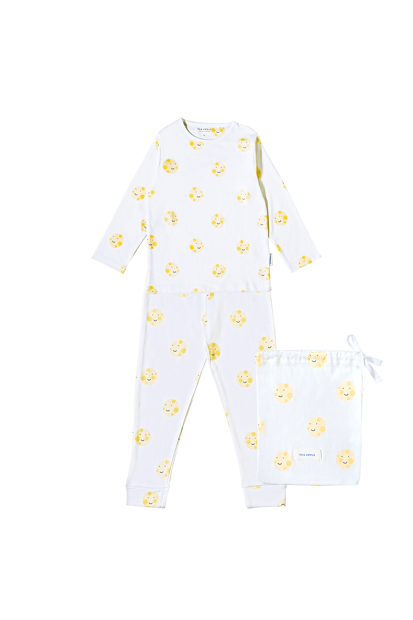 Sea Apple Set Happy Moon Cream Pyjamas Top & Pants Set