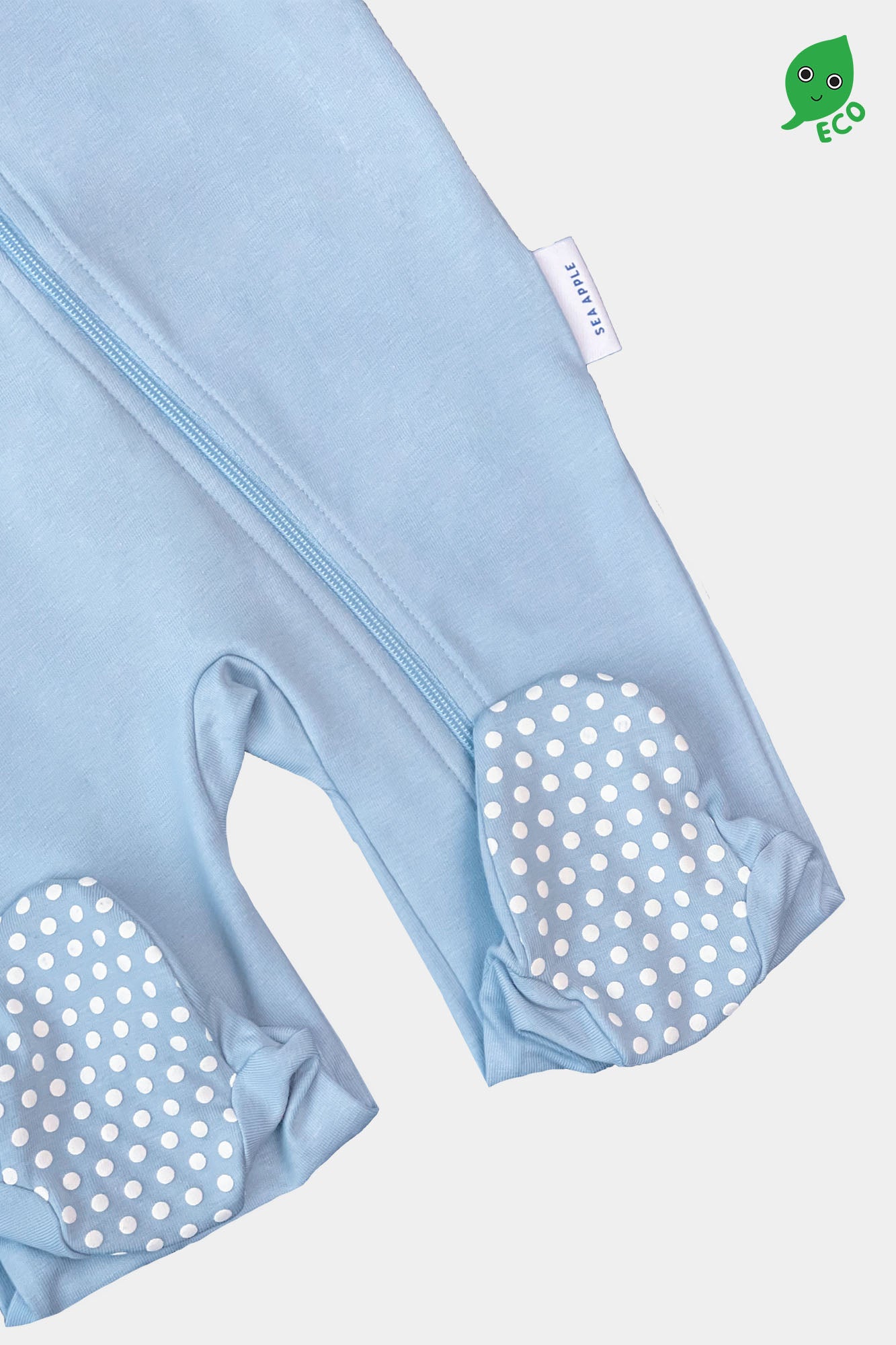 Puppy Blue Baby Sleepsuit