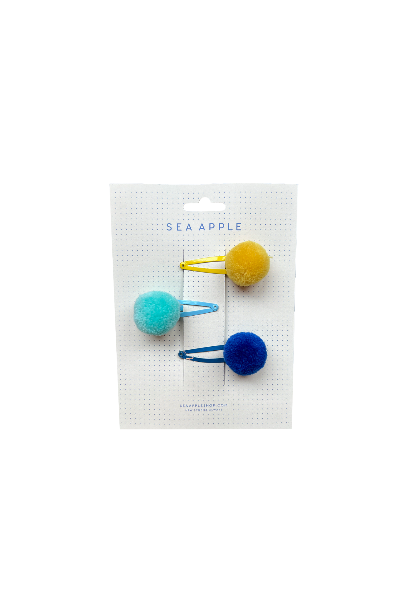 Yuzu Pompom Hair Clips