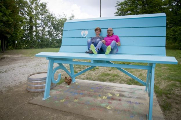 The giant benches that make adults feel like children