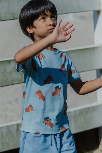 Horse Blue Tshirt