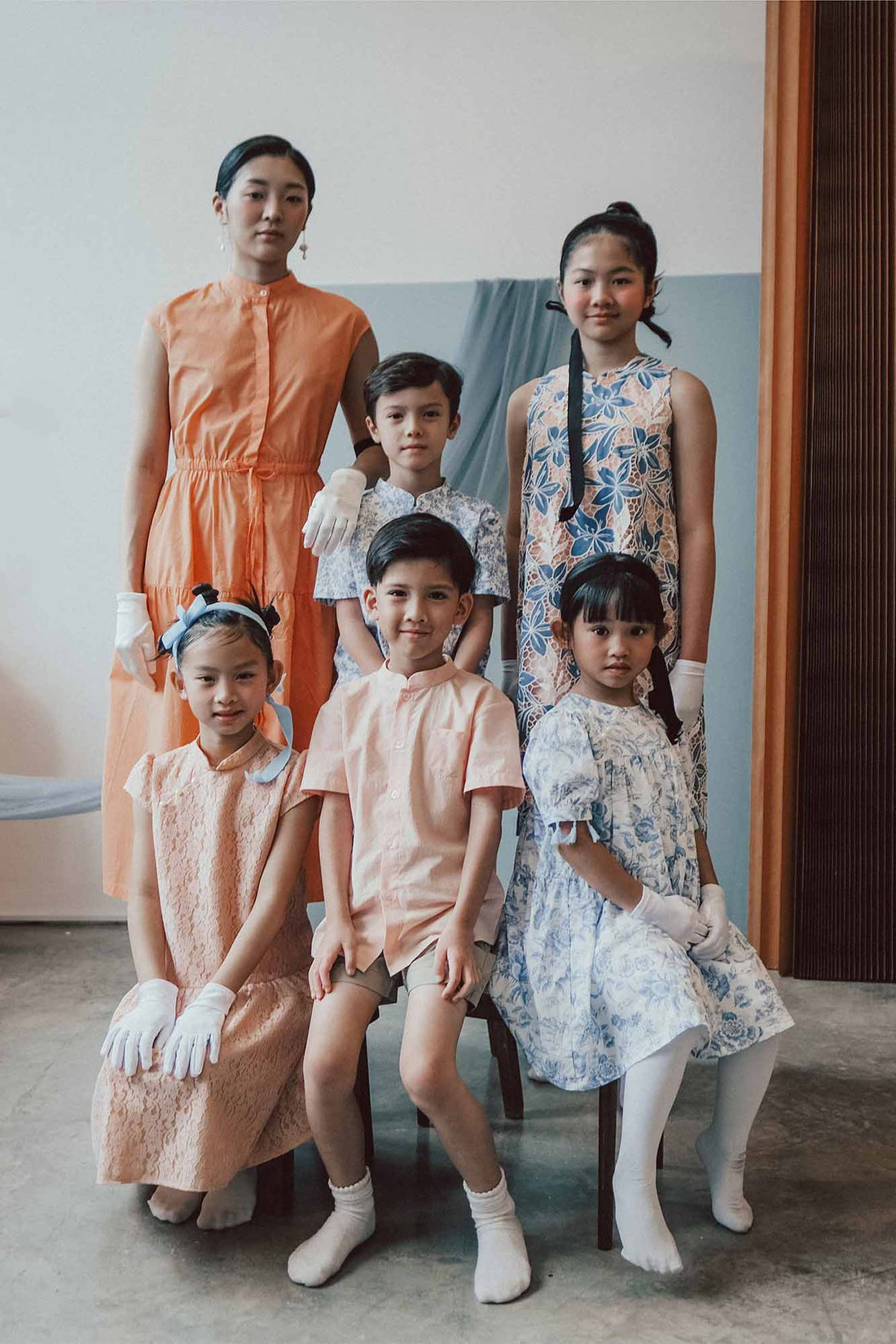 Apricot Lace Drop Waist Cheongsam