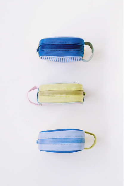Personalisable Coral Stripe Block Pouch
