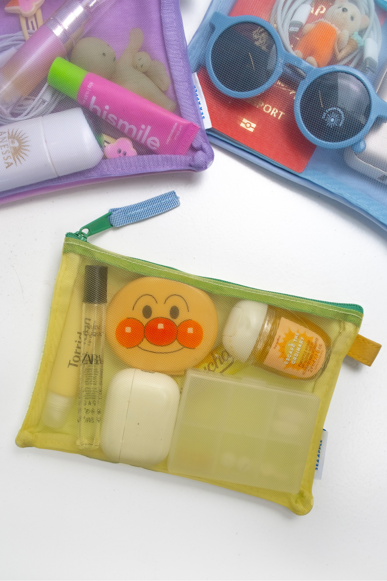 Personalisable Lemon Mesh Pouch