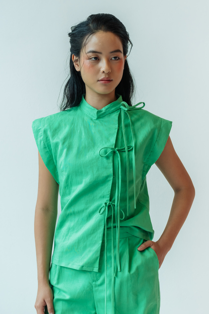 Emerald Relaxed Top &amp; Flared Pants Set