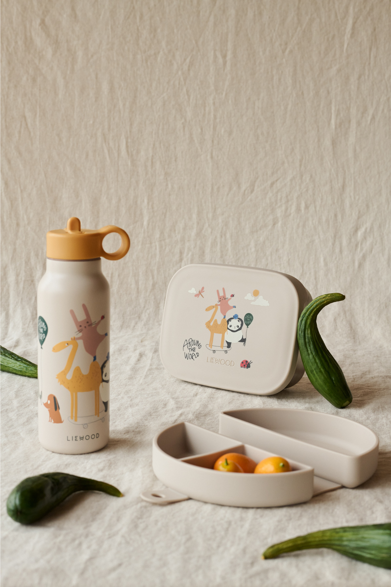 Liewood Around the world/Sandy Falk Water Bottle