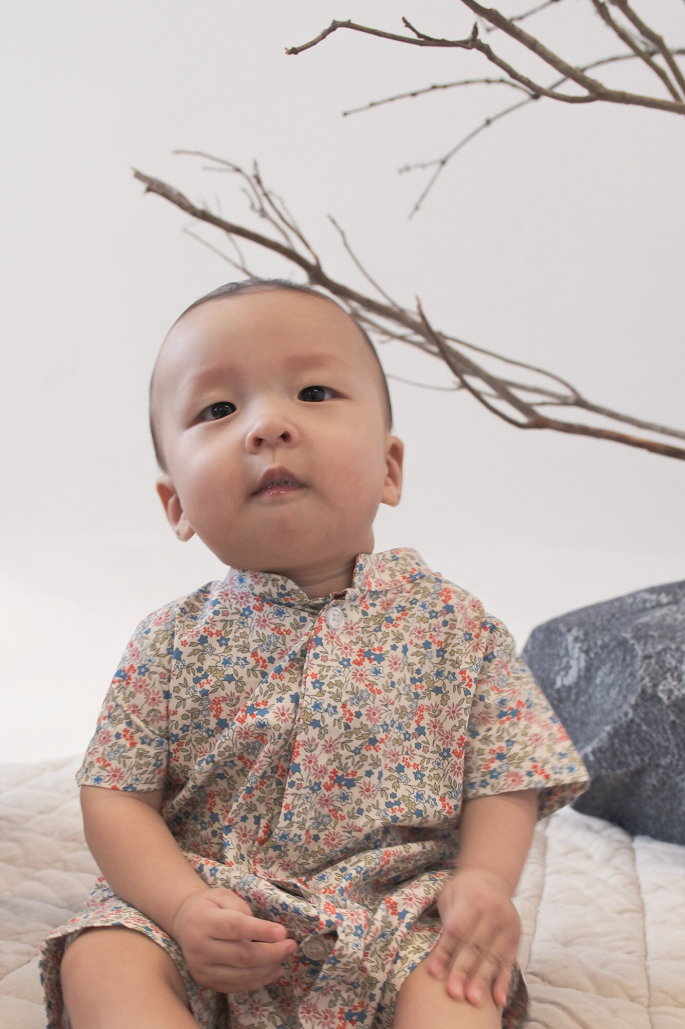 Red Clover Mandarin Romper