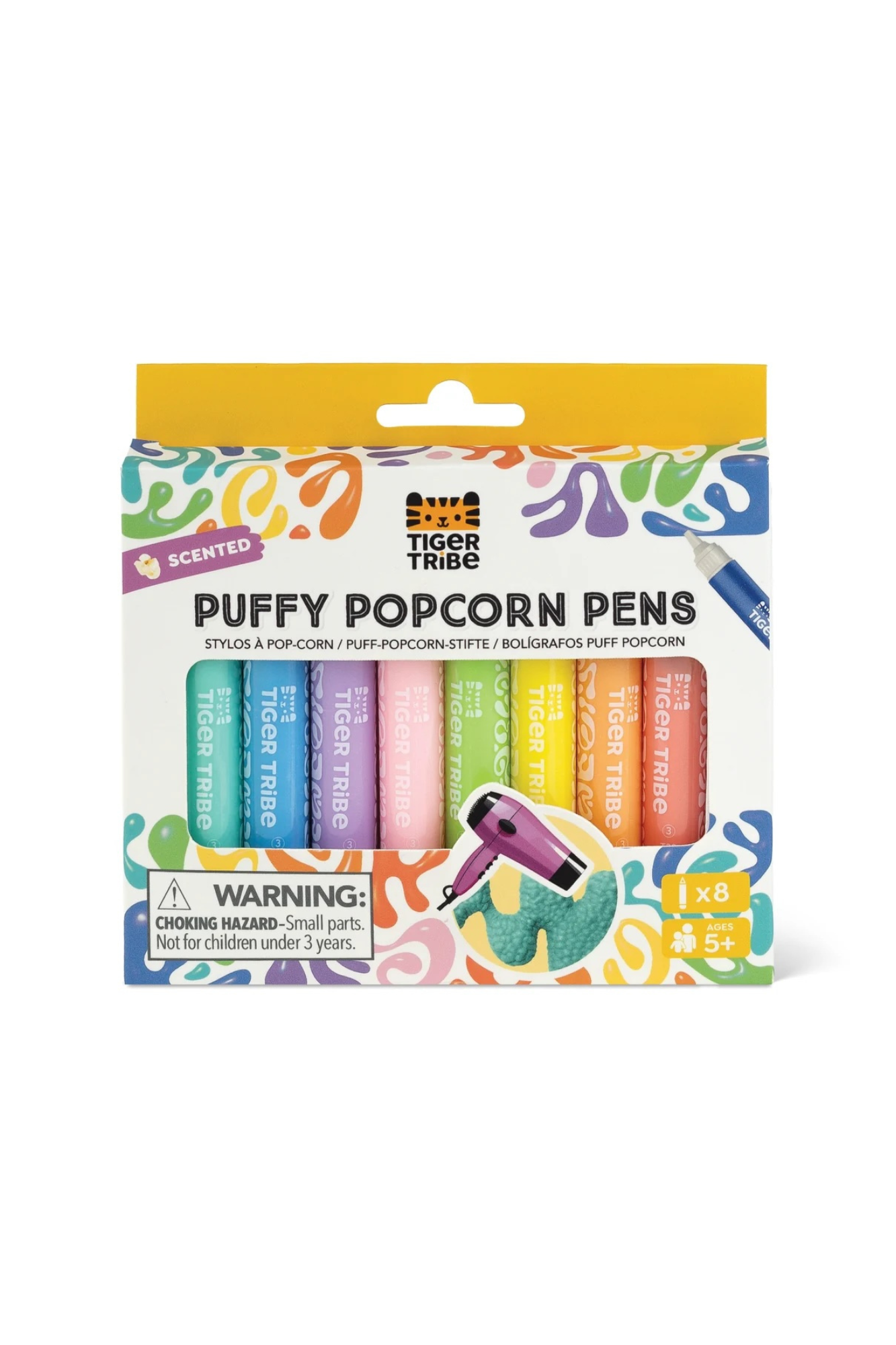 TIGER TRIBE SCENTED PUFFY POPCORN PENS