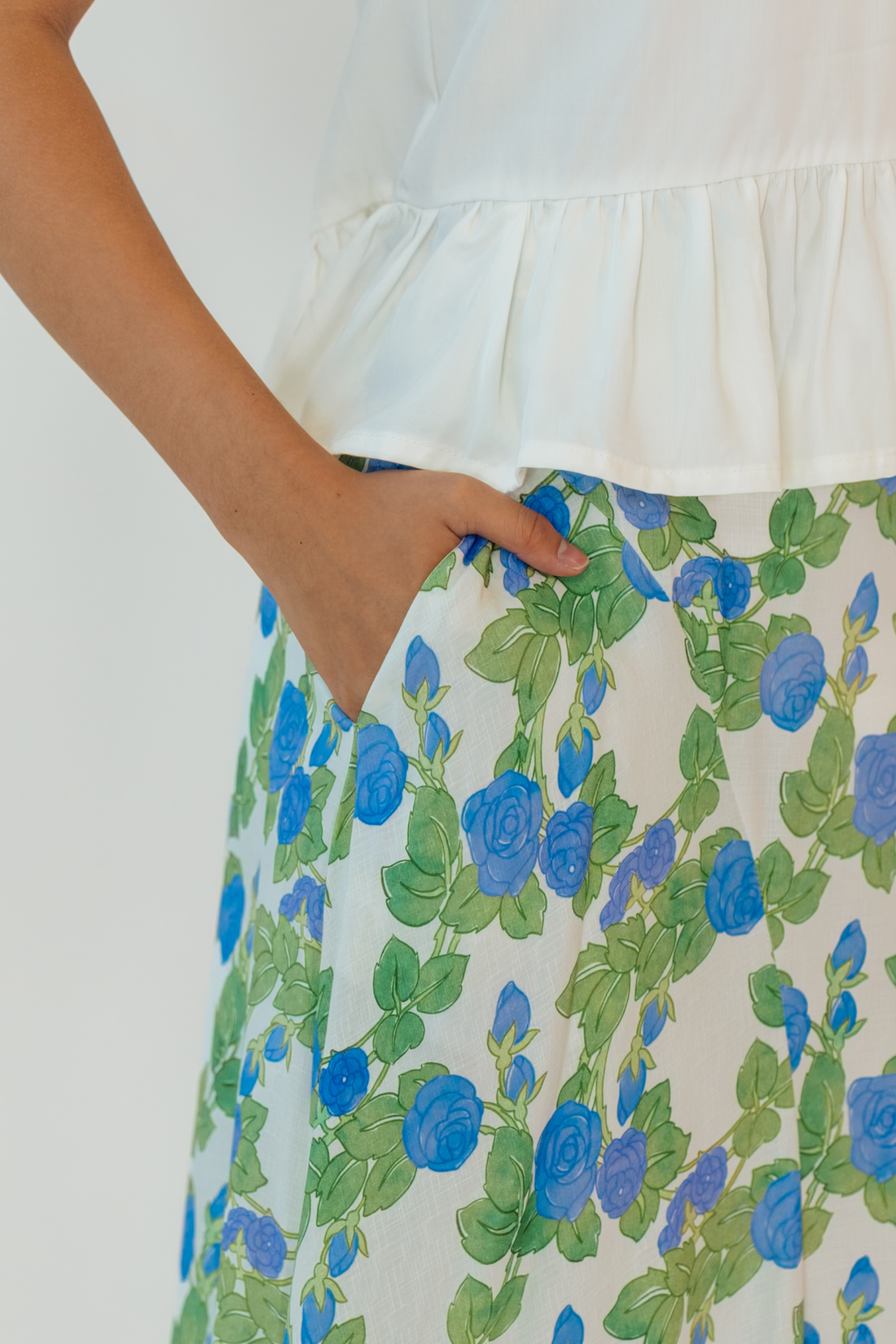 Agean Rose Asymmetrical Skirt