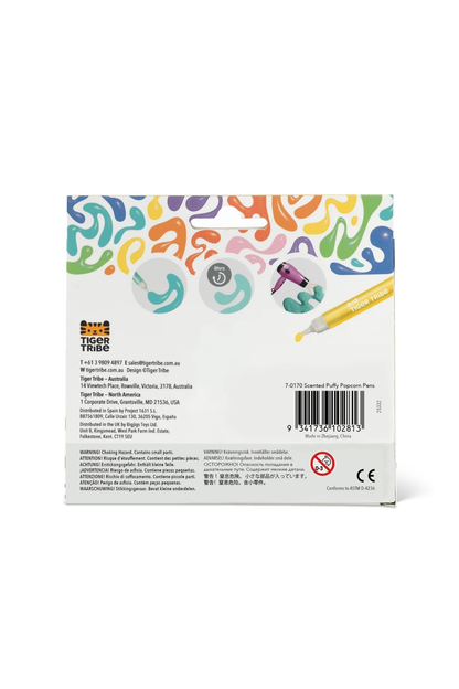 TIGER TRIBE SCENTED PUFFY POPCORN PENS