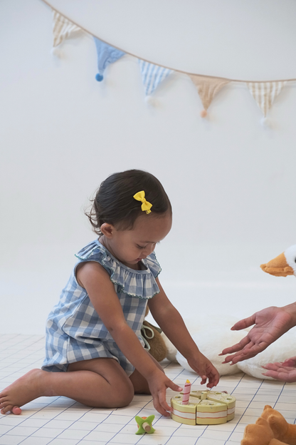 Blue Check Leah Sunsuit