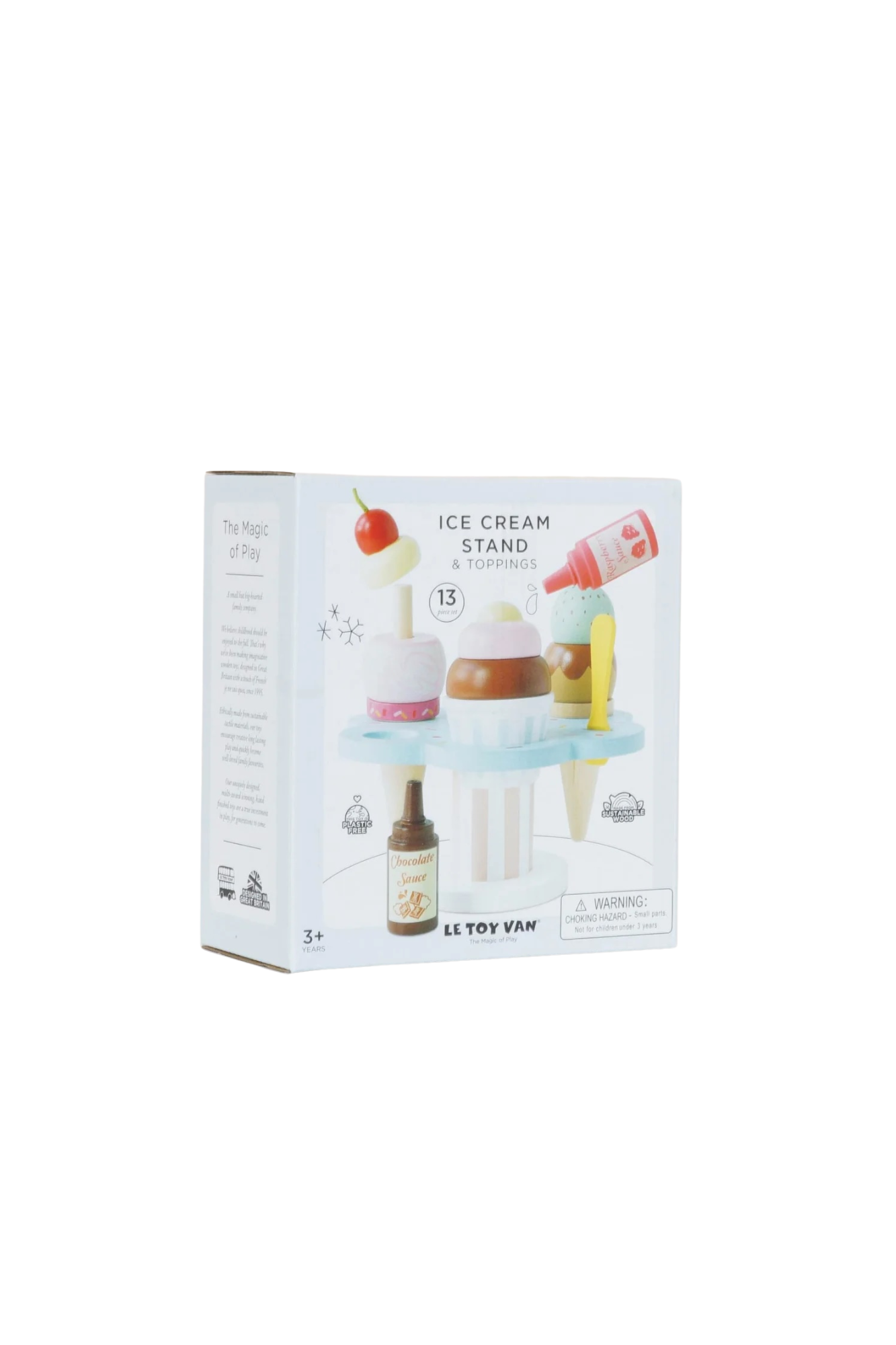Le Toy Van Wooden Ice Cream Stand &amp; Toppings