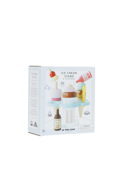 Le Toy Van Wooden Ice Cream Stand &amp; Toppings