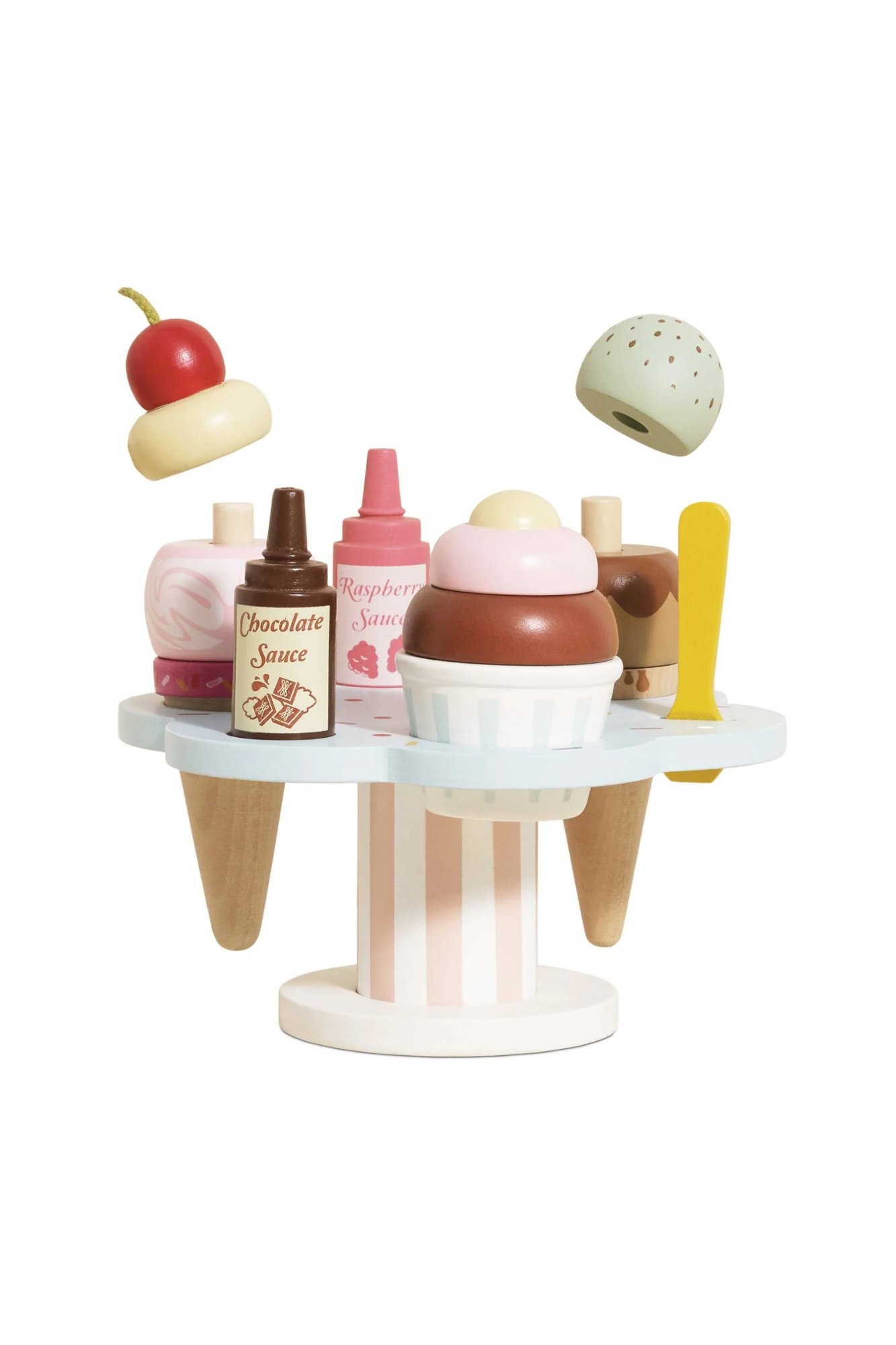 Le Toy Van Wooden Ice Cream Stand &amp; Toppings
